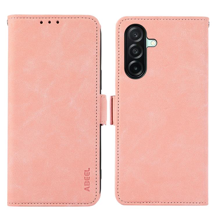 Custodia per telefono in pelle magnetica RFID satinata ABEEL, For Samsung Galaxy A27 5G, For Samsung Galaxy A56 5G, For Samsung Galaxy A26 5G, For Samsung Galaxy A36 5G