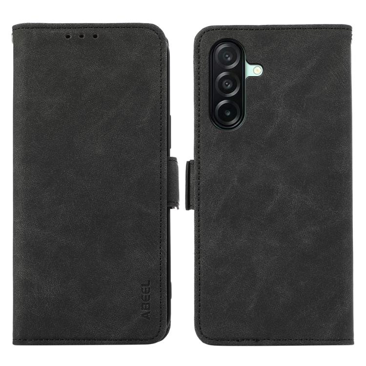 Custodia per telefono in pelle magnetica RFID satinata ABEEL, For Samsung Galaxy A27 5G, For Samsung Galaxy A56 5G, For Samsung Galaxy A26 5G, For Samsung Galaxy A36 5G