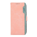 Custodia per telefono in pelle magnetica RFID ABEEL Color Block, For Samsung Galaxy A06 4G