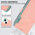 Custodia per telefono in pelle magnetica RFID ABEEL Color Block, For Samsung Galaxy A06 4G