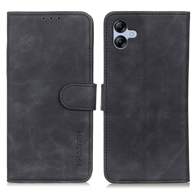 Custodia per telefono in pelle con flip orizzontale e texture retrò KHAZNEH, For Samsung Galaxy A07 5G/A08 5G, For Samsung Galaxy A17 5G/A18 5G, For Samsung Galaxy A57 5G, For Samsung Galaxy A37 5G, For Samsung Galaxy A27 5G, For Samsung Galaxy A56 5G