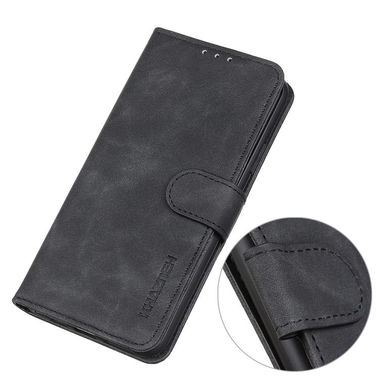Custodia per telefono in pelle con flip orizzontale e texture retrò KHAZNEH, For Samsung Galaxy A07 5G/A08 5G, For Samsung Galaxy A17 5G/A18 5G, For Samsung Galaxy A57 5G, For Samsung Galaxy A37 5G, For Samsung Galaxy A27 5G, For Samsung Galaxy A56 5G