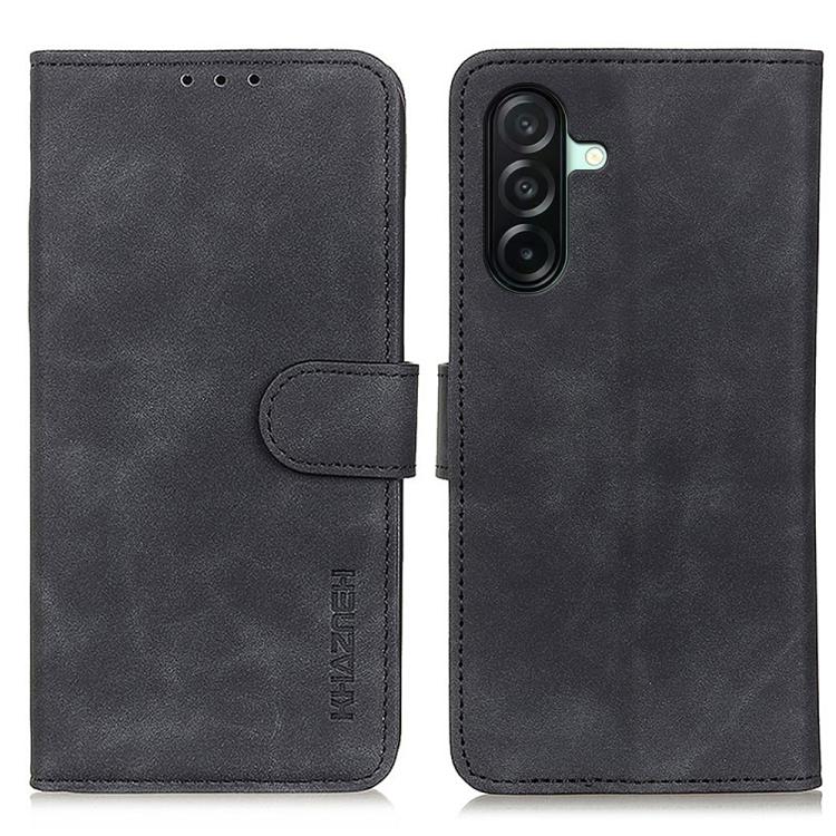 Custodia per telefono in pelle con flip orizzontale e texture retrò KHAZNEH, For Samsung Galaxy A07 5G/A08 5G, For Samsung Galaxy A17 5G/A18 5G, For Samsung Galaxy A57 5G, For Samsung Galaxy A37 5G, For Samsung Galaxy A27 5G, For Samsung Galaxy A56 5G