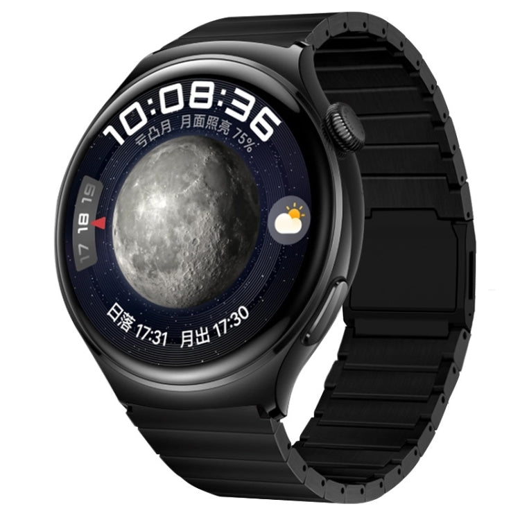 Cinturino per orologio in titanio puro con fibbia magnetica in bambù a una perla, 22mm