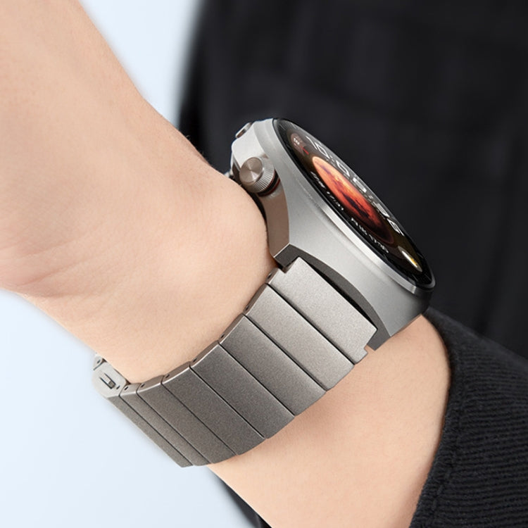 Cinturino per orologio in titanio puro con fibbia magnetica in bambù a una perla, 22mm
