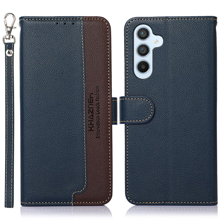 Custodia per telefono RFID in pelle con texture Litchi KHAZNEH, For Samsung Galaxy A26 5G, For Samsung Galaxy A36 5G, For Samsung Galaxy A16 5G, For Samsung Galaxy A06 4G