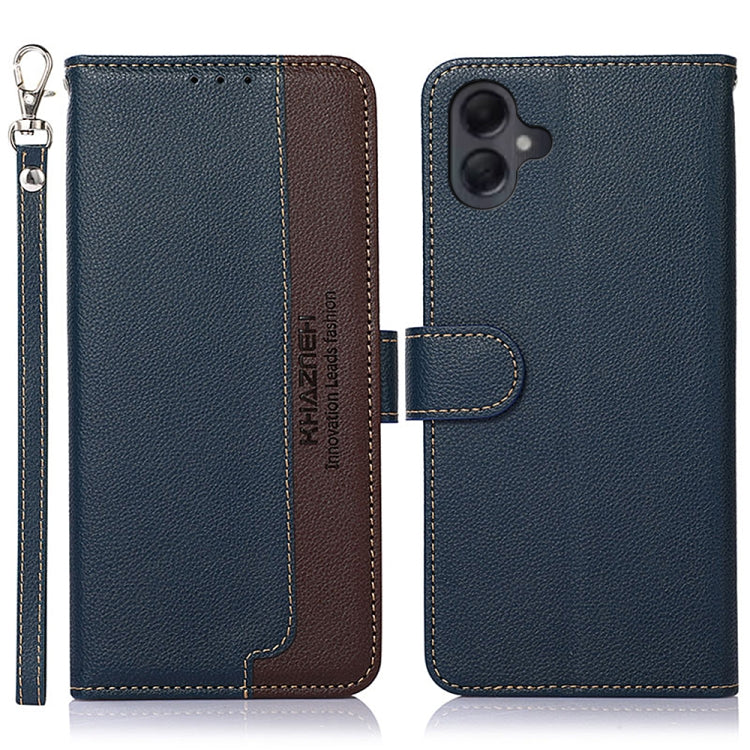 Custodia per telefono RFID in pelle con texture Litchi KHAZNEH, For Samsung Galaxy A26 5G, For Samsung Galaxy A36 5G, For Samsung Galaxy A16 5G, For Samsung Galaxy A06 4G
