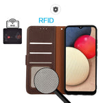 Custodia per telefono RFID in pelle con texture Litchi KHAZNEH, For Samsung Galaxy A26 5G, For Samsung Galaxy A36 5G, For Samsung Galaxy A16 5G, For Samsung Galaxy A06 4G