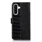 Custodia per telefono in pelle di vacchetta con strato superiore in coccodrillo, For Samsung Galaxy A26 5G, For Samsung Galaxy A36, For Samsung Galaxy A06 4G