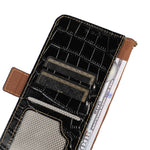 Custodia per telefono in pelle di vacchetta con strato superiore in coccodrillo, For Samsung Galaxy A26 5G, For Samsung Galaxy A36, For Samsung Galaxy A06 4G