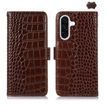 Custodia per telefono in pelle di vacchetta con strato superiore in coccodrillo, For Samsung Galaxy A07 5G/A08 5G, For Samsung Galaxy A17 5G/A18 5G, For Samsung Galaxy A57 5G, For Samsung Galaxy A37 5G, For Samsung Galaxy A27 5G, For Samsung Galaxy A56 5G