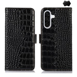Custodia per telefono in pelle di vacchetta con strato superiore in coccodrillo, For Samsung Galaxy A07 5G/A08 5G, For Samsung Galaxy A17 5G/A18 5G, For Samsung Galaxy A57 5G, For Samsung Galaxy A37 5G, For Samsung Galaxy A27 5G, For Samsung Galaxy A56 5G