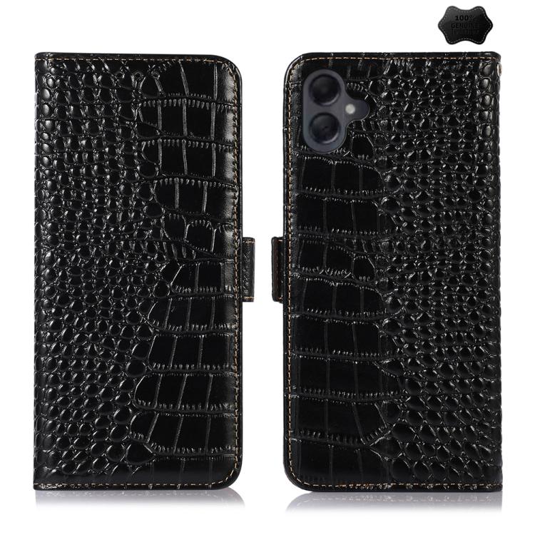 Custodia per telefono in pelle di vacchetta con strato superiore in coccodrillo, For Samsung Galaxy A07 5G/A08 5G, For Samsung Galaxy A17 5G/A18 5G, For Samsung Galaxy A57 5G, For Samsung Galaxy A37 5G, For Samsung Galaxy A27 5G, For Samsung Galaxy A56 5G