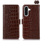 Custodia per telefono in pelle di vacchetta con strato superiore in coccodrillo, For Samsung Galaxy A07 5G/A08 5G, For Samsung Galaxy A17 5G/A18 5G, For Samsung Galaxy A57 5G, For Samsung Galaxy A37 5G, For Samsung Galaxy A27 5G, For Samsung Galaxy A56 5G