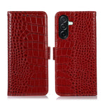 Custodia per telefono in pelle di vacchetta con strato superiore in coccodrillo, For Samsung Galaxy A07 5G/A08 5G, For Samsung Galaxy A17 5G/A18 5G, For Samsung Galaxy A57 5G, For Samsung Galaxy A37 5G, For Samsung Galaxy A27 5G, For Samsung Galaxy A56 5G
