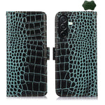 Custodia per telefono in pelle di vacchetta con strato superiore in coccodrillo, For Samsung Galaxy A07 5G/A08 5G, For Samsung Galaxy A17 5G/A18 5G, For Samsung Galaxy A57 5G, For Samsung Galaxy A37 5G, For Samsung Galaxy A27 5G, For Samsung Galaxy A56 5G