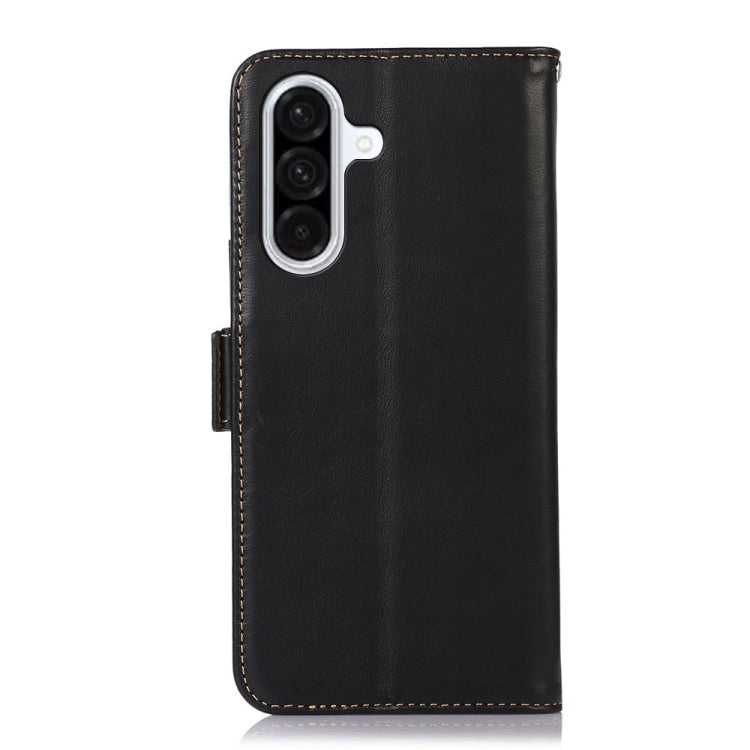 Custodia magnetica per telefono in vera pelle con texture Crazy Horse RFID, For Samsung Galaxy A26 5G, For Samsung Galaxy A36, For Samsung Galaxy A06 4G