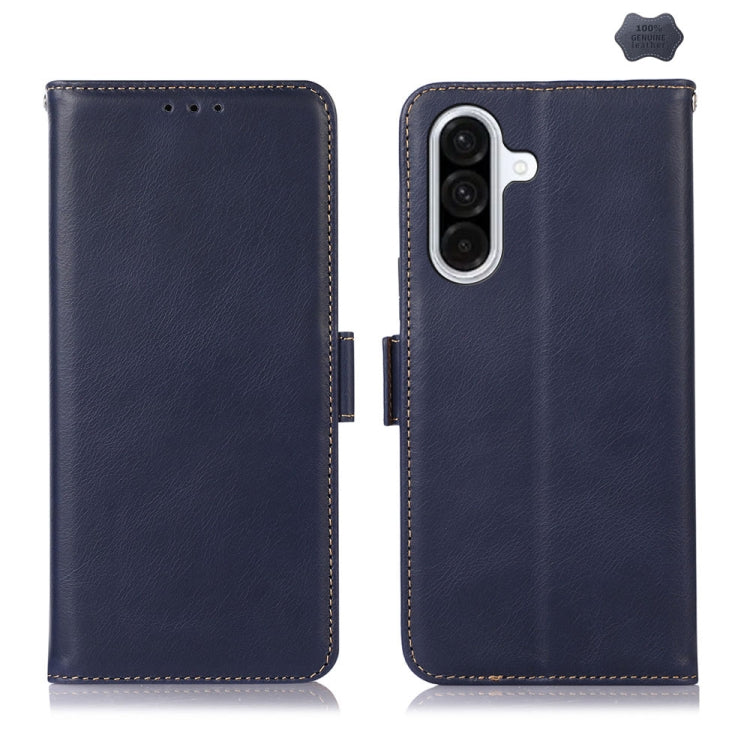 Custodia magnetica per telefono in vera pelle con texture Crazy Horse RFID, For Samsung Galaxy A26 5G, For Samsung Galaxy A36, For Samsung Galaxy A06 4G