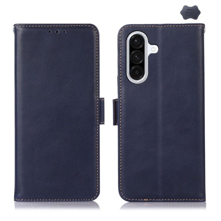 Custodia magnetica per telefono in vera pelle con texture Crazy Horse RFID, For Samsung Galaxy A07 5G/A08 5G, For Samsung Galaxy A17 5G/A18 5G, For Samsung Galaxy A57 5G, For Samsung Galaxy A37 5G, For Samsung Galaxy A27 5G, For Samsung Galaxy A56 5G