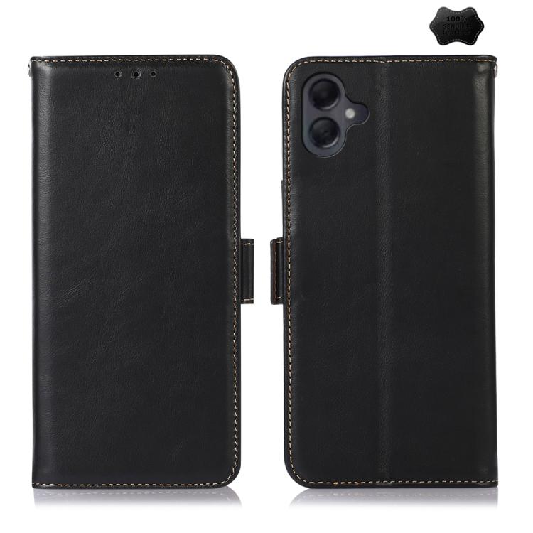 Custodia magnetica per telefono in vera pelle con texture Crazy Horse RFID, For Samsung Galaxy A07 5G/A08 5G, For Samsung Galaxy A17 5G/A18 5G, For Samsung Galaxy A57 5G, For Samsung Galaxy A37 5G, For Samsung Galaxy A27 5G, For Samsung Galaxy A56 5G