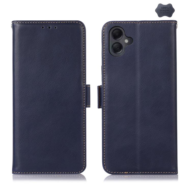 Custodia magnetica per telefono in vera pelle con texture Crazy Horse RFID, For Samsung Galaxy A07 5G/A08 5G, For Samsung Galaxy A17 5G/A18 5G, For Samsung Galaxy A57 5G, For Samsung Galaxy A37 5G, For Samsung Galaxy A27 5G, For Samsung Galaxy A56 5G