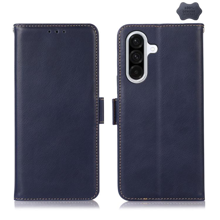 Custodia magnetica per telefono in vera pelle con texture Crazy Horse RFID, For Samsung Galaxy A07 5G/A08 5G, For Samsung Galaxy A17 5G/A18 5G, For Samsung Galaxy A57 5G, For Samsung Galaxy A37 5G, For Samsung Galaxy A27 5G, For Samsung Galaxy A56 5G