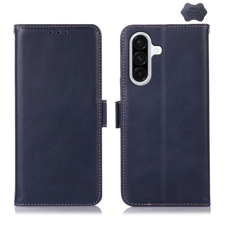 Custodia magnetica per telefono in vera pelle con texture Crazy Horse RFID, For Samsung Galaxy A07 5G/A08 5G, For Samsung Galaxy A17 5G/A18 5G, For Samsung Galaxy A57 5G, For Samsung Galaxy A37 5G, For Samsung Galaxy A27 5G, For Samsung Galaxy A56 5G