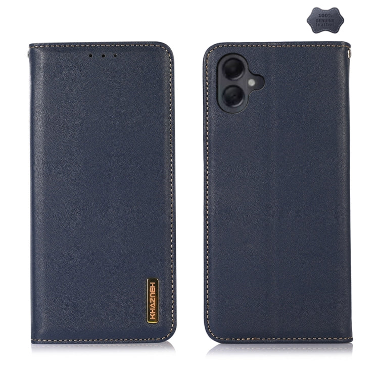 Custodia per telefono in pelle di vacchetta con strato superiore in nappa KHAZNEH, For Samsung Galaxy A26 5G, For Samsung Galaxy A36, For Samsung Galaxy A06 4G