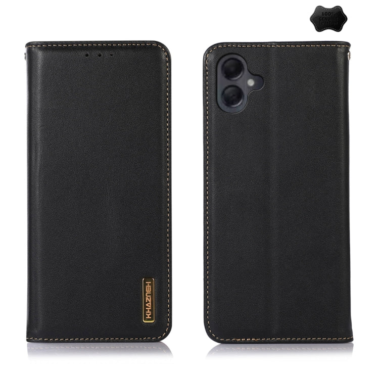 Custodia per telefono in pelle di vacchetta con strato superiore in nappa KHAZNEH, For Samsung Galaxy A26 5G, For Samsung Galaxy A36, For Samsung Galaxy A06 4G