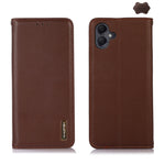 Custodia per telefono in pelle di vacchetta con strato superiore in nappa KHAZNEH, For Samsung Galaxy A26 5G, For Samsung Galaxy A36, For Samsung Galaxy A06 4G