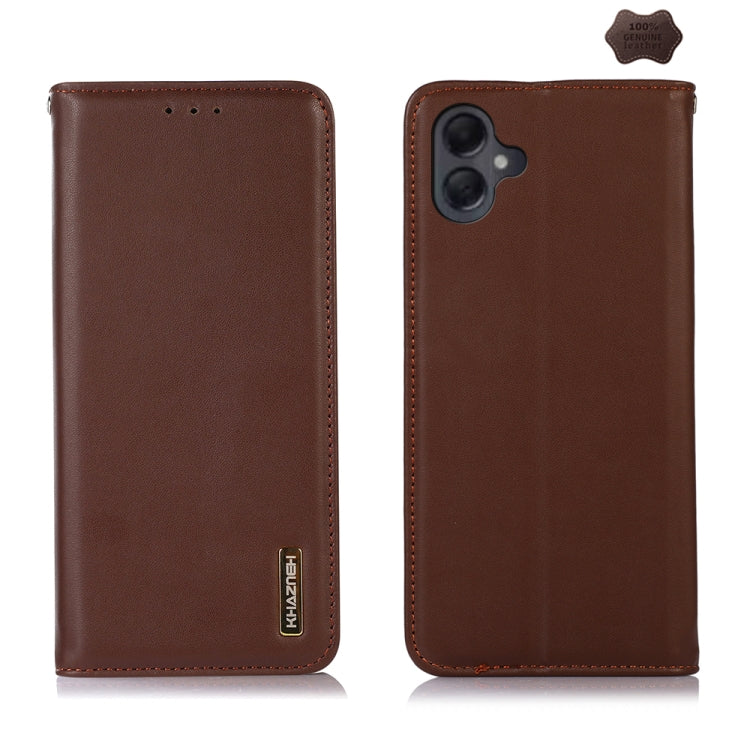 Custodia per telefono in pelle di vacchetta con strato superiore in nappa KHAZNEH, For Samsung Galaxy A26 5G, For Samsung Galaxy A36, For Samsung Galaxy A06 4G