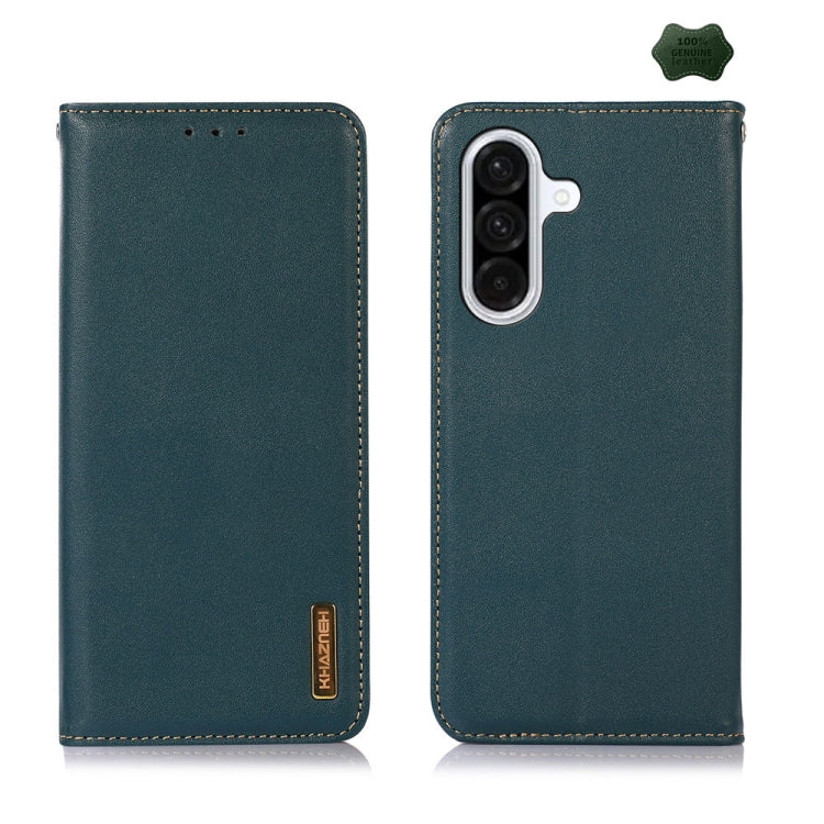 Custodia per telefono in pelle di vacchetta con strato superiore in nappa KHAZNEH, For Samsung Galaxy A26 5G, For Samsung Galaxy A36, For Samsung Galaxy A06 4G