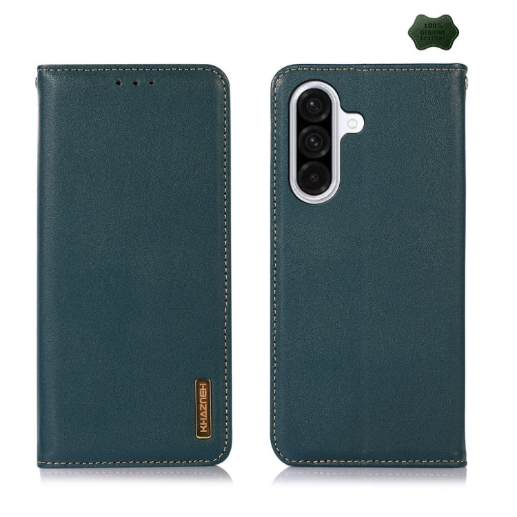 Custodia per telefono in pelle di vacchetta con strato superiore in nappa KHAZNEH, For Samsung Galaxy A26 5G, For Samsung Galaxy A36, For Samsung Galaxy A06 4G