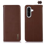 Custodia per telefono in pelle di vacchetta con strato superiore in nappa KHAZNEH, For Samsung Galaxy A26 5G, For Samsung Galaxy A36, For Samsung Galaxy A06 4G