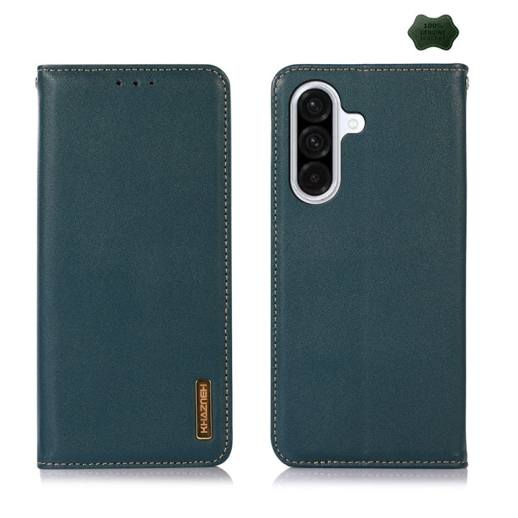 Custodia per telefono in pelle di vacchetta con strato superiore in nappa KHAZNEH, For Samsung Galaxy A07 5G/A08 5G, For Samsung Galaxy A17 5G/A18 5G, For Samsung Galaxy A57 5G, For Samsung Galaxy A37 5G, For Samsung Galaxy A27 5G                      ...