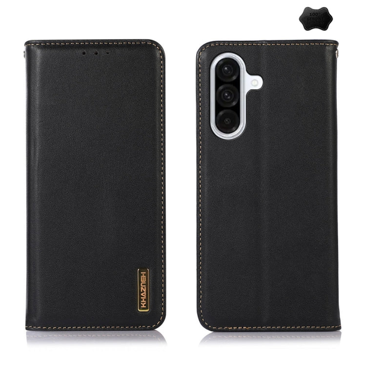 Custodia per telefono in pelle di vacchetta con strato superiore in nappa KHAZNEH, For Samsung Galaxy A07 5G/A08 5G, For Samsung Galaxy A17 5G/A18 5G, For Samsung Galaxy A57 5G, For Samsung Galaxy A37 5G, For Samsung Galaxy A27 5G                      ...