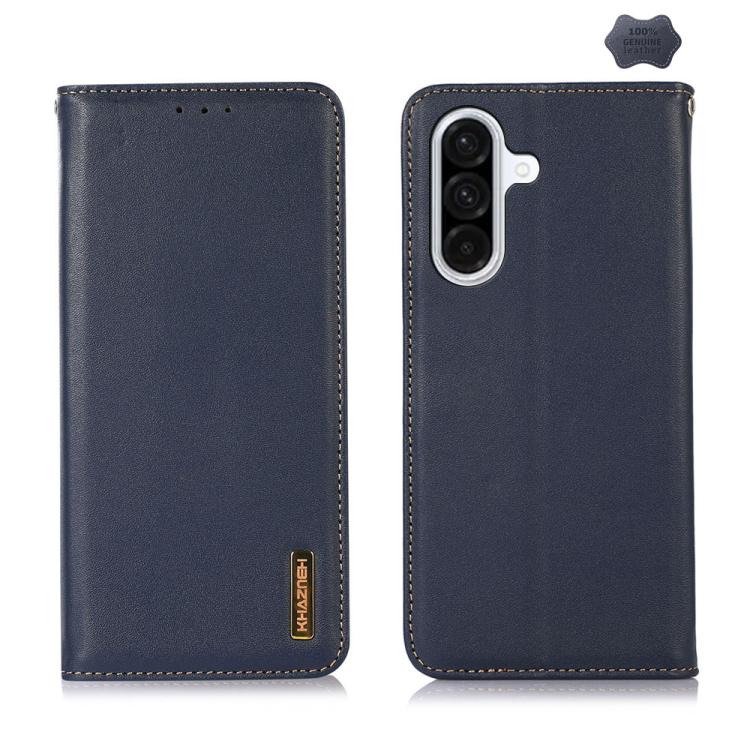 Custodia per telefono in pelle di vacchetta con strato superiore in nappa KHAZNEH, For Samsung Galaxy A07 5G/A08 5G, For Samsung Galaxy A17 5G/A18 5G, For Samsung Galaxy A57 5G, For Samsung Galaxy A37 5G, For Samsung Galaxy A27 5G                      ...