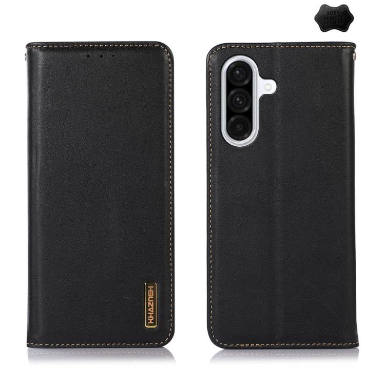 Custodia per telefono in pelle di vacchetta con strato superiore in nappa KHAZNEH, For Samsung Galaxy A07 5G/A08 5G, For Samsung Galaxy A17 5G/A18 5G, For Samsung Galaxy A57 5G, For Samsung Galaxy A37 5G, For Samsung Galaxy A27 5G                      ...