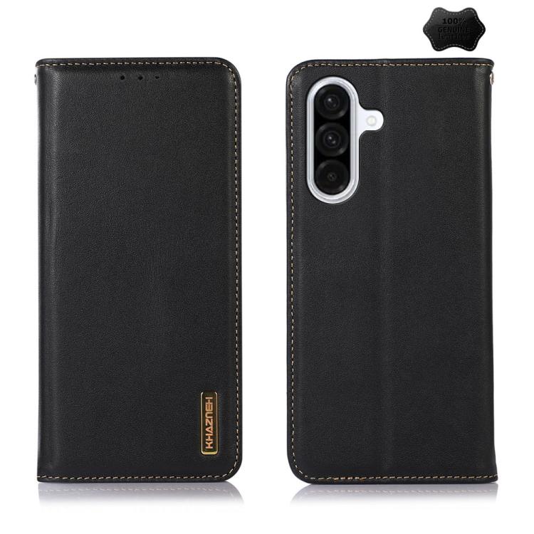 Custodia per telefono in pelle di vacchetta con strato superiore in nappa KHAZNEH, For Samsung Galaxy A07 5G/A08 5G, For Samsung Galaxy A17 5G/A18 5G, For Samsung Galaxy A57 5G, For Samsung Galaxy A37 5G, For Samsung Galaxy A27 5G                      ...