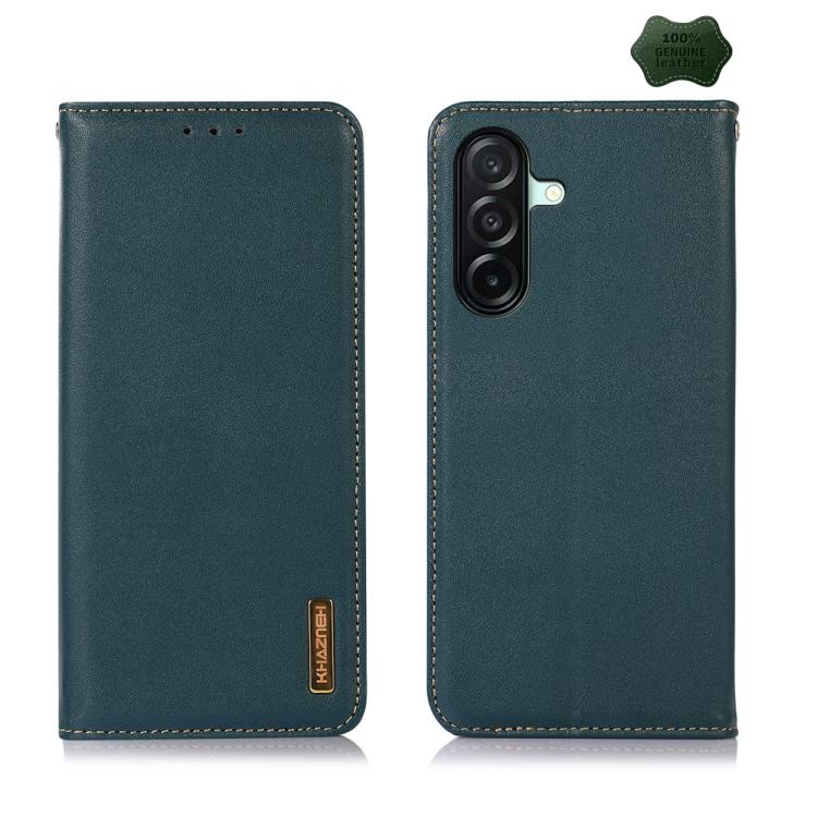 Custodia per telefono in pelle di vacchetta con strato superiore in nappa KHAZNEH, For Samsung Galaxy A07 5G/A08 5G, For Samsung Galaxy A17 5G/A18 5G, For Samsung Galaxy A57 5G, For Samsung Galaxy A37 5G, For Samsung Galaxy A27 5G                      ...
