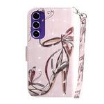 Custodia per telefono in pelle con flip orizzontale colorata 3D, For Galaxy A16 5G