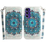Custodia per telefono in pelle con flip orizzontale colorata 3D, For Galaxy A16 5G
