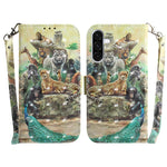 Custodia per telefono in pelle con flip orizzontale colorata 3D, For Galaxy A36 5G / A56 5G, For Galaxy A26 5G