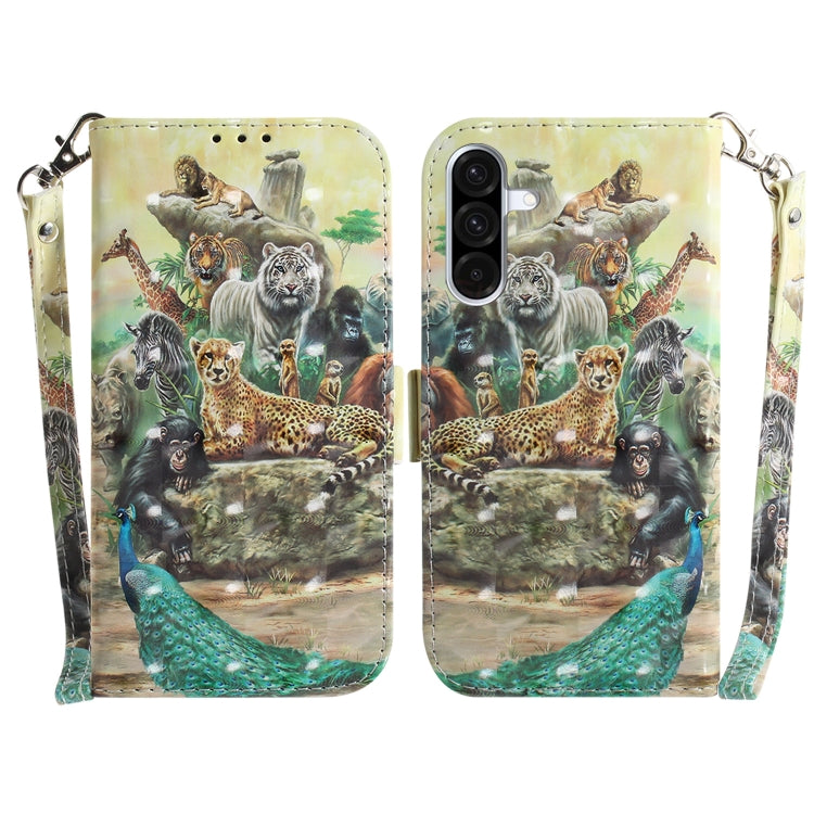 Custodia per telefono in pelle con flip orizzontale colorata 3D, For Galaxy A36 5G / A56 5G, For Galaxy A26 5G