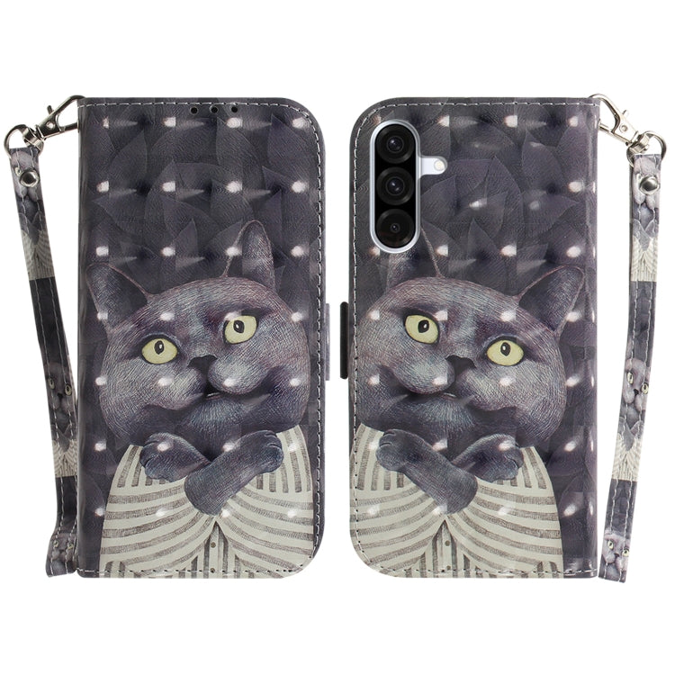 Custodia per telefono in pelle con flip orizzontale colorata 3D, For Galaxy A36 5G / A56 5G, For Galaxy A26 5G