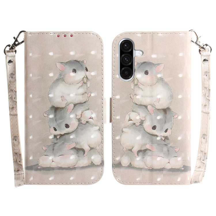 Custodia per telefono in pelle con flip orizzontale colorata 3D, For Galaxy A36 5G / A56 5G, For Galaxy A26 5G