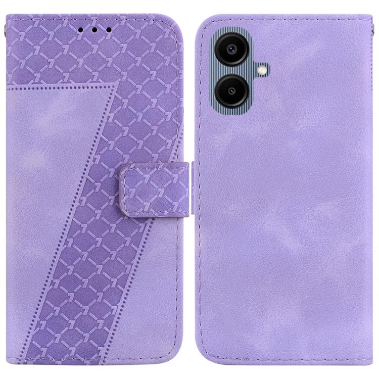 Custodia per telefono in pelle goffrata a sette forme, For Samsung Galaxy A57 5G, For Samsung Galaxy A37 5G / A36 5G, For Samsung Galaxy A07 4G / A06 4G / 5G, For Samsung Galaxy A36 5G / A56 5G