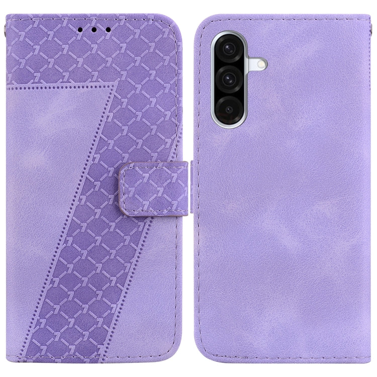 Custodia per telefono in pelle goffrata a sette forme, For Samsung Galaxy A26 5G, For Samsung Galaxy A16 5G, For Samsung Galaxy A25 5G / A25e JP Edition