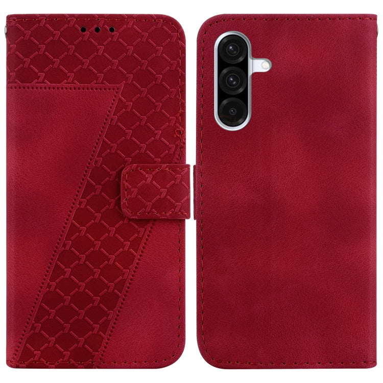 Custodia per telefono in pelle goffrata a sette forme, For Samsung Galaxy A26 5G, For Samsung Galaxy A16 5G, For Samsung Galaxy A25 5G / A25e JP Edition
