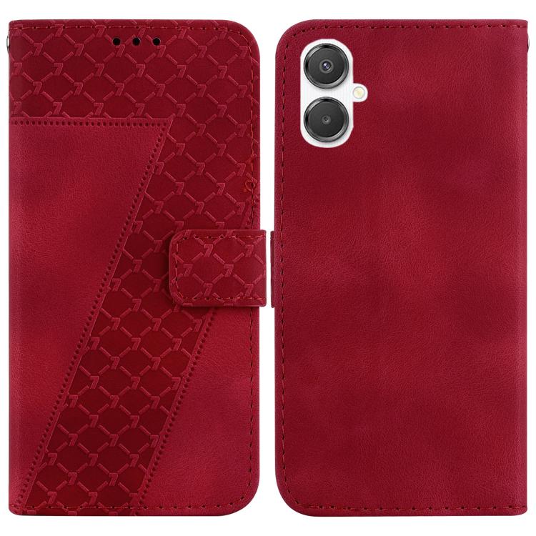 Custodia per telefono in pelle goffrata a sette forme, For Samsung Galaxy A26 5G, For Samsung Galaxy A16 5G, For Samsung Galaxy A25 5G / A25e JP Edition
